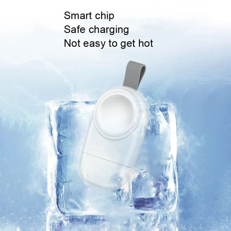 USBポータブルワイヤレス磁気吸着充電器 Apple Watch 1/2/3/4/5/6/7/SE用 ホワイト