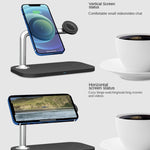 iPhone12/13/14/15/16＆iWatch＆AirPods用 3-in-1 磁気ワイヤレス充電器, 3-in-1 ホワイト, 3-in-1 ブラック
