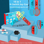 IPLAY HBS-447 Nintendo Switch用10-in-1 グリップ＋リストストラップ＋ストラップ＋ライトセーバー＋ラケットスポーツセット、IPLAY 10-in-1
