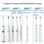 Philips HX6730 HX9352 HX8910 HX3226用歯ブラシヘッド スタイル：クリーンミディアム毛、歯茎ケア、歯垢防御、ダイヤモンドブライト