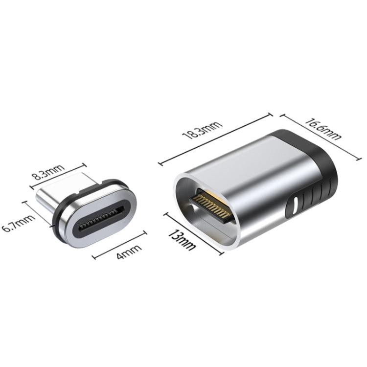 TZ28 PD 100W 24ピン高速充電データ＆ビデオ伝送 Type-C / USB-C 磁気アダプター