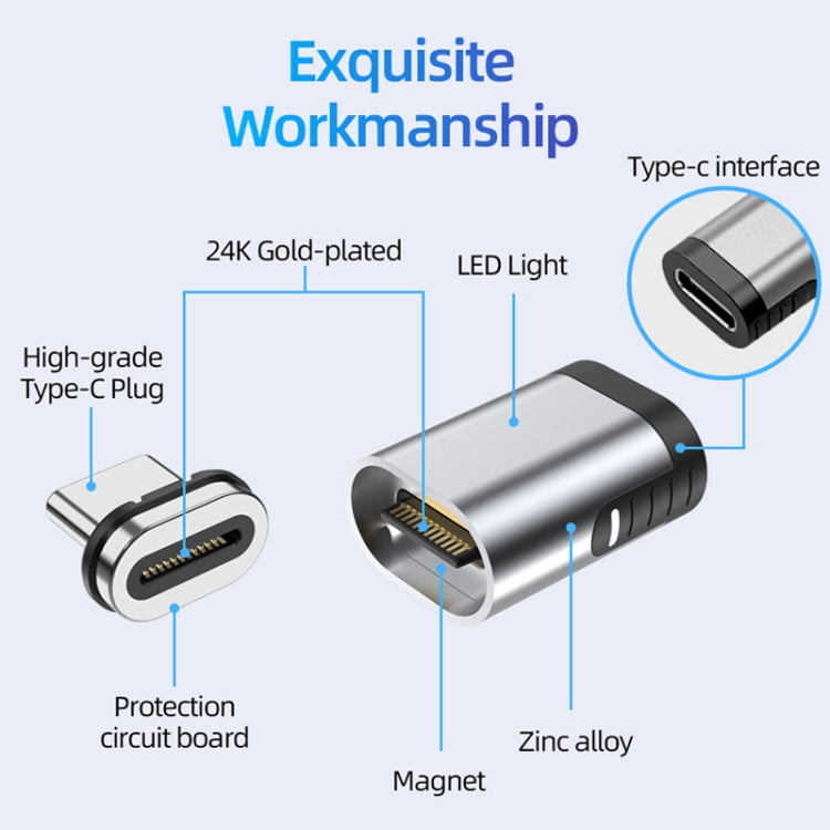 TZ28 PD 100W 24ピン高速充電データ＆ビデオ伝送 Type-C / USB-C 磁気アダプター