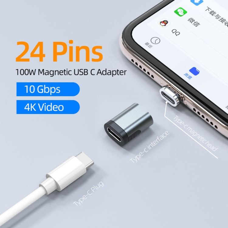 TZ28 PD 100W 24ピン高速充電データ＆ビデオ伝送 Type-C / USB-C 磁気アダプター