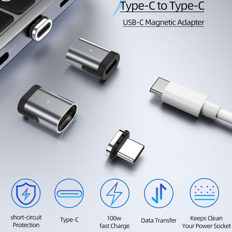 TZ28 PD 100W 24ピン高速充電データ＆ビデオ伝送 Type-C / USB-C 磁気アダプター