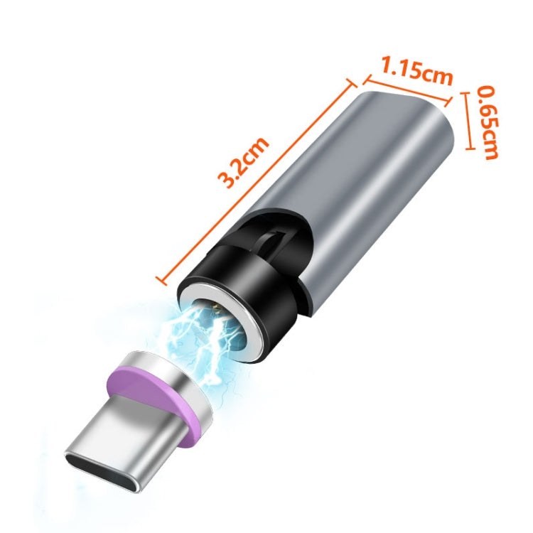 TC57 7ピン高速充電伝送データケーブル、シルバー、赤、Android 磁気ヘッド、Type-C / USB-C 磁気ヘッド、Apple 磁気ヘッド用