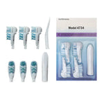 4個セット多方向電動替え歯ブラシヘッド Oral B 3733 4732 4734用
