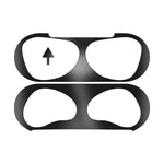 2個入り ヘッドホン内側カバーステッカー 防塵保護フィルム Airpods 3用 ブラック、ゴールド、シルバー、ローズゴールド、レッド、グリーン、ブルー、パープル