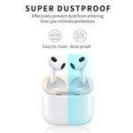 2個入り ヘッドホン内側カバーステッカー 防塵保護フィルム Airpods 3用 ブラック、ゴールド、シルバー、ローズゴールド、レッド、グリーン、ブルー、パープル