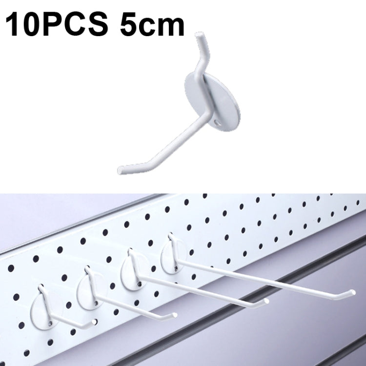 10個セット ジュエリーアクセサリー展示用穴あきプレート スプレーフック、長さ：5cm、10cm、15cm、20cm