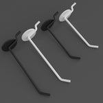 10個セット ジュエリーアクセサリー展示用穴あきプレート スプレーフック、長さ：5cm、10cm、15cm、20cm