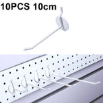 10個セット ジュエリーアクセサリー展示用穴あきプレート スプレーフック、長さ：5cm、10cm、15cm、20cm