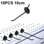 10個セット ジュエリーアクセサリー展示用穴あきプレート スプレーフック、長さ：5cm、10cm、15cm、20cm