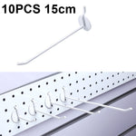 10個セット ジュエリーアクセサリー展示用穴あきプレート スプレーフック、長さ：5cm、10cm、15cm、20cm