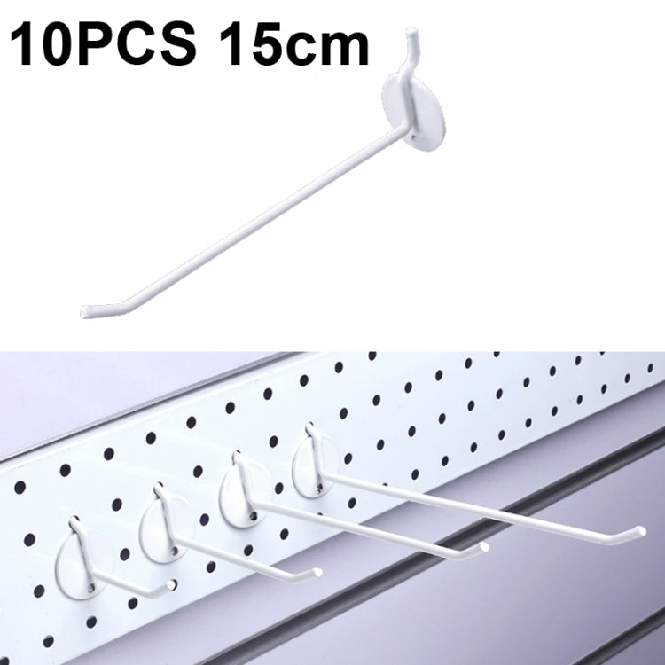 10個セット ジュエリーアクセサリー展示用穴あきプレート スプレーフック、長さ：5cm、10cm、15cm、20cm