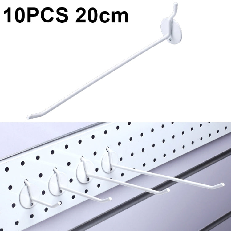 10個セット ジュエリーアクセサリー展示用穴あきプレート スプレーフック、長さ：5cm、10cm、15cm、20cm