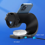 LFX-178 4イン1 ワイヤレス充電器 スマートフォン＆iWatch＆AirPods用、LFX-178