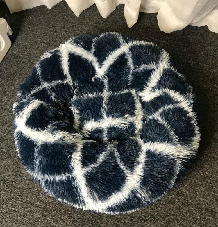 長毛種用丸型ペットケンネル 暖かいペットベッド、40cm、50cm、60cm
