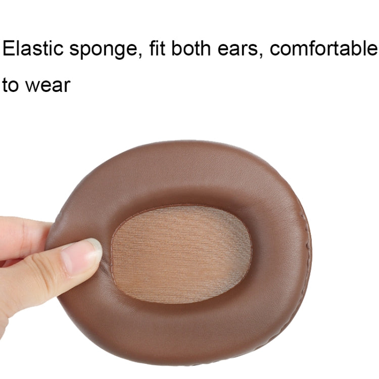 2 PCS Headset Sponge Earmuffs For SONY MDR-7506 / V6 / 900ST, Gray Stitching, Black Stitching, White Stitching, Brown Stitching, Black Net, Net Stitching, Black White Net, Black Blue Net, Black Green Net, Black Hole, Black Lambskin, Brown Lambskin