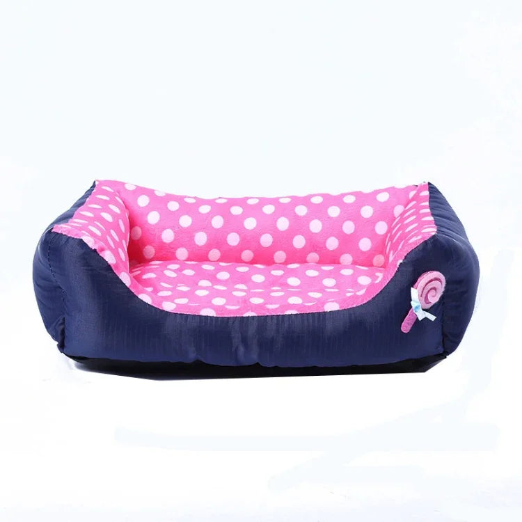 Cartoon Pet Kennel Square Cushion For Small And Medium Pet, S, M, L