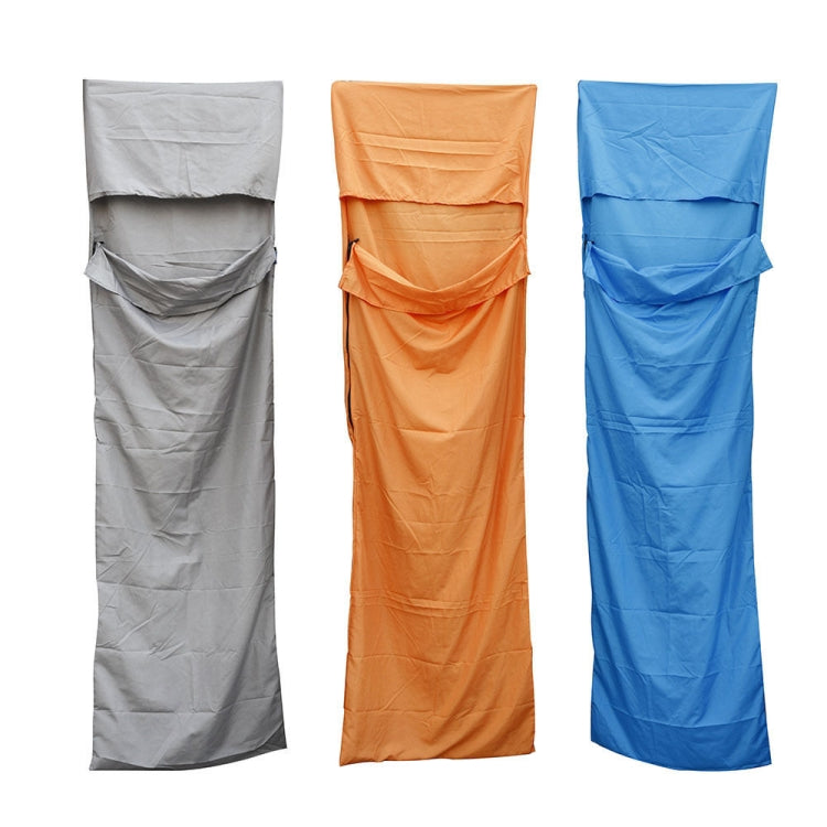 超軽量屋外用寝袋 ポンジー ポータブルシングル寝袋 210x70cm グレー、210x70cm ブルー、210x70cm オレンジ