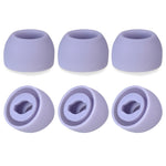 6個入り シリコン耳栓 TWS Samsung Galaxy Buds Pro用 大ブラック、中ブラック、小ブラック、大グレー、中グレー、小グレー、大パープル、中パープル、小パープル