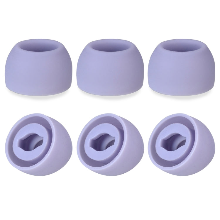 6個入り シリコン耳栓 TWS Samsung Galaxy Buds Pro用 大ブラック、中ブラック、小ブラック、大グレー、中グレー、小グレー、大パープル、中パープル、小パープル
