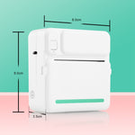 C19 200DPI 学生用宿題プリンター Bluetoothインクレスポケットプリンター、ピンク、ブルー、ピンクプリンターペーパー×5、ブループリンターペーパー×5、ピンクステッカー×5、ブルーステッカー×5、ピンクセット、ブルーセット
