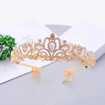 G2888 クリスタルダイヤモンドウェディングパーティーブレイドヘアクラウンショーヘッドバンド、シルバーホワイト、シルバー、ゴールド、ローズゴールド、ABカラフル、ホワイト＋ピンク、ピンク、ブルー、コームなしローズゴールド、コームなしゴールド、カラフルオパール、カラフル、パープルレッドダイヤモンド、ライトパープル、ライトグリーン