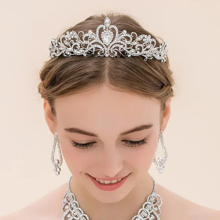 G2888 クリスタルダイヤモンドウェディングパーティーブレイドヘアクラウンショーヘッドバンド、シルバーホワイト、シルバー、ゴールド、ローズゴールド、ABカラフル、ホワイト＋ピンク、ピンク、ブルー、コームなしローズゴールド、コームなしゴールド、カラフルオパール、カラフル、パープルレッドダイヤモンド、ライトパープル、ライトグリーン