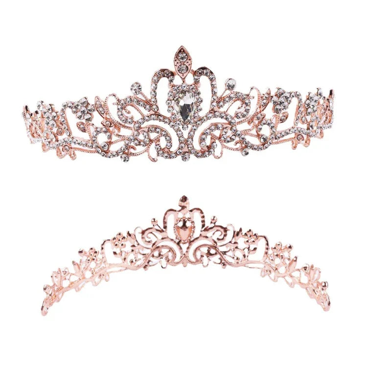 G2888 クリスタルダイヤモンドウェディングパーティーブレイドヘアクラウンショーヘッドバンド、シルバーホワイト、シルバー、ゴールド、ローズゴールド、ABカラフル、ホワイト＋ピンク、ピンク、ブルー、コームなしローズゴールド、コームなしゴールド、カラフルオパール、カラフル、パープルレッドダイヤモンド、ライトパープル、ライトグリーン