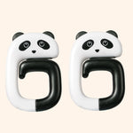 2個セット デスクサイドスクールバッグフック 取り外し可能オフィスバッグハンガー、パンダ、小さなピンク猫、アライグマ、子猫