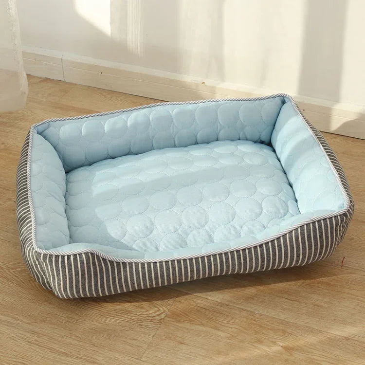 夏用冷感 犬猫用ケンネル アイスシルククールデン、S、M、L