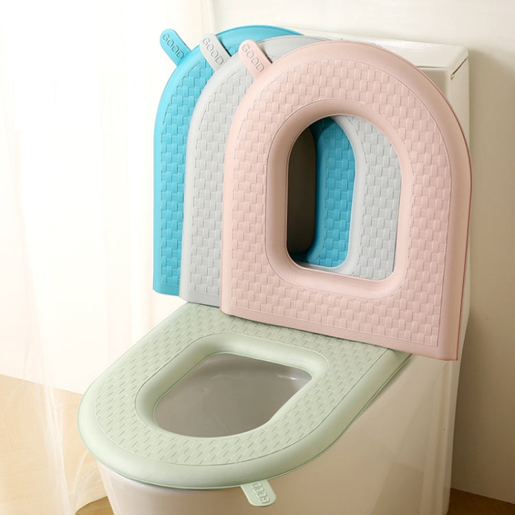 家庭用厚手防水洗えるトイレシート、グリーン、グレー