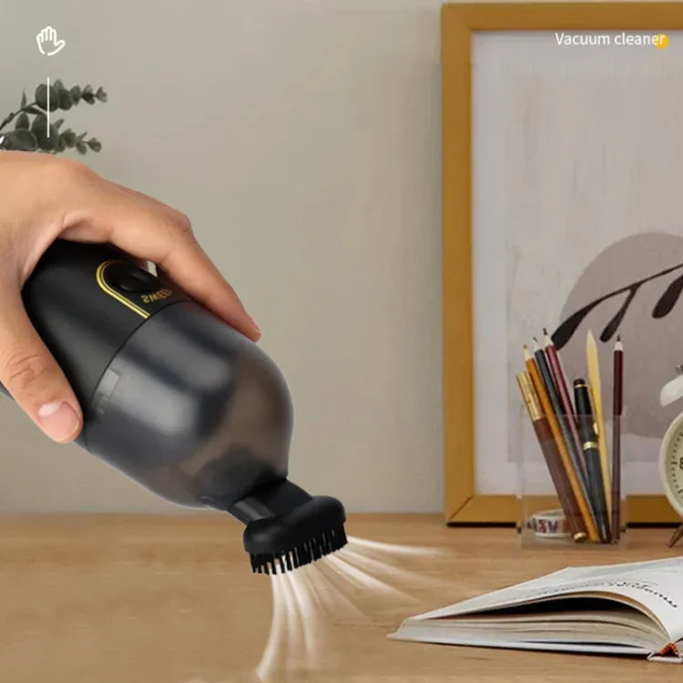 Desktop Mini Rechargeable Handheld Vacuum Cleaner, White, Black, Green