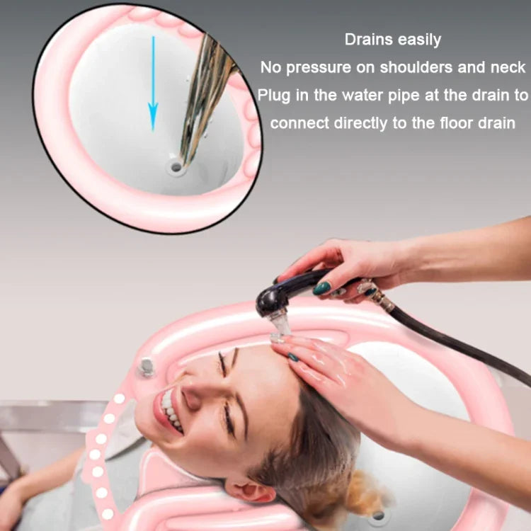 家庭用妊婦および高齢者リクライニングシャンプーベイスンヘアケア、ブラック、ピンク、ピンク＋排水ポケット、ブラック＋排水ポケット