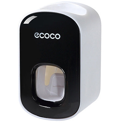 ECOCO E1922子供大人用ダブルポジション自動歯磨き粉絞り器、E1922ブラック、E1922グレー