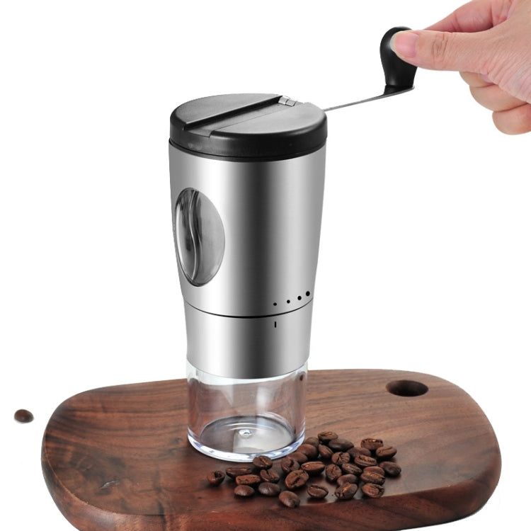 手動コーヒー豆グラインダー 家庭用小型ポータブルコーヒーマシン ステンレス製