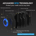 メンズ超薄型トラッカーカードホルダー RFIDメタルカードホルダー AirTag第2世代 / AirTag第1世代用、ブラック、ブルー、レッド