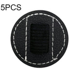 5個セット 静電容量式ペンバッグ 自己粘着ペンホルダー PUペンクリップ、スタイル：六角形ブラック、六角形ブルー、六角形オレンジ、六角形レッド、六角形ブラウン、六角形ダブルブラック、長方形ダブルブラック、ラウンド