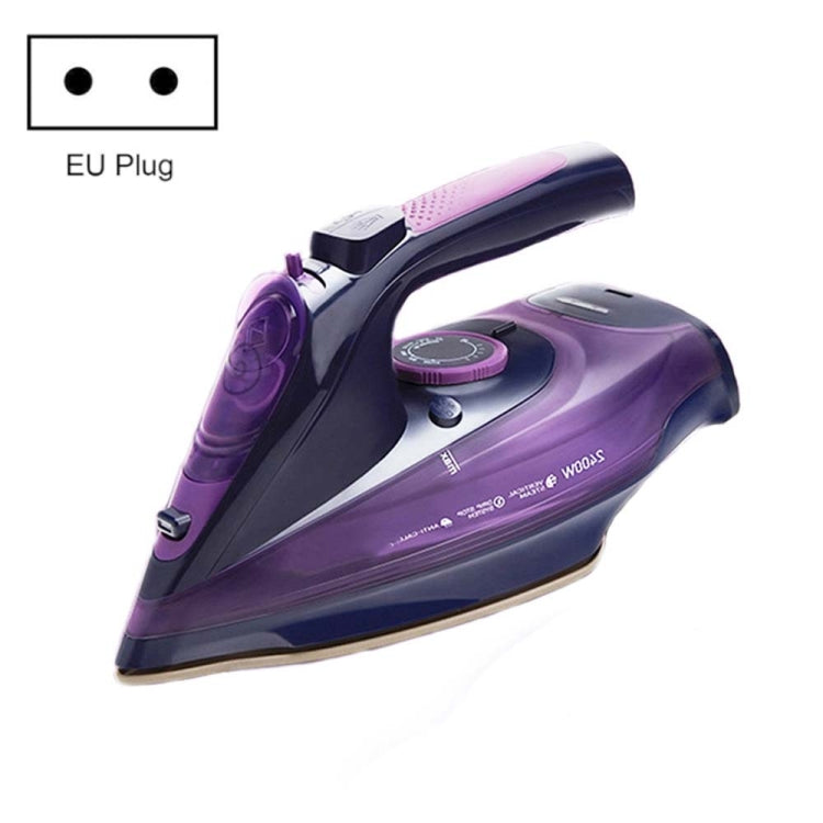 2400W 家庭用ワイヤレスアイロン ハンドヘルドスチームアイロン 衣類スチーマー, EUプラグ, 2400W パープル, 2400W グリーン