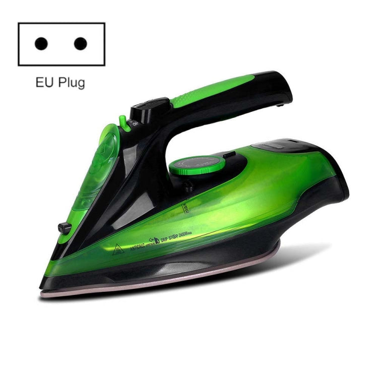 2400W 家庭用ワイヤレスアイロン ハンドヘルドスチームアイロン 衣類スチーマー, EUプラグ, 2400W パープル, 2400W グリーン