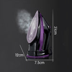 2400W 家庭用ワイヤレスアイロン ハンドヘルドスチームアイロン 衣類スチーマー, EUプラグ, 2400W パープル, 2400W グリーン
