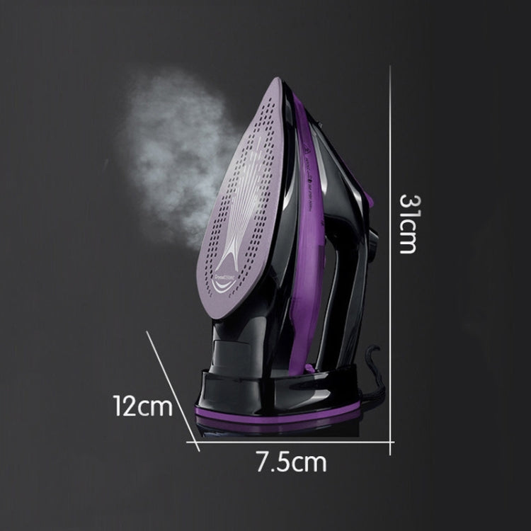 2400W 家庭用ワイヤレスアイロン ハンドヘルドスチームアイロン 衣類スチーマー, EUプラグ, 2400W パープル, 2400W グリーン