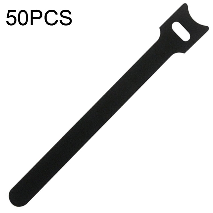 50個入り T字型自己粘着式データケーブルオーガナイザー カラフルバンドル 12 x 120mm ブラック, 12 x 150mm ブラック