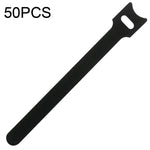 50個入り T字型自己粘着式データケーブルオーガナイザー カラフルバンドル 12 x 120mm ブラック, 12 x 150mm ブラック