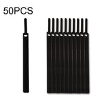 50個入り ニードル型自己粘着式データケーブルオーガナイザー カラフルバンドル 10 x 130mm, 12 x 115mm, 12 x 145mm, 15 x 200mm, 15 x 300mm