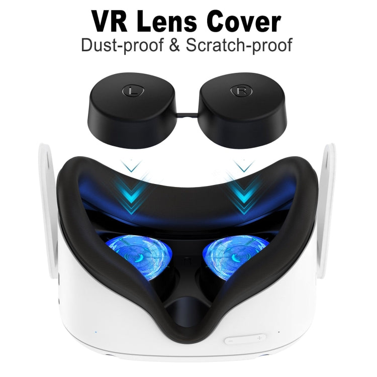 Meta Quest 2用VRシリコンアイマスク＋レンズ保護カバー＋ジョイスティックキャップ アイマスク＋レンズ保護カバー＋ジョイスティックキャップ（ピンク）、（ブラック）、（ホワイト）