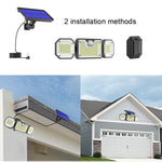 Solar Human Body Sensor Light LED Outdoor Waterproof Garden Light, Style:, Split 226LED