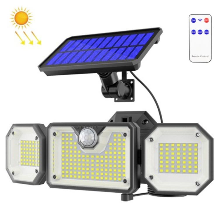 Solar Human Body Sensor Light LED Outdoor Waterproof Garden Light, Style:, Split 226LED