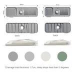Faucet Silicone Draining Mat Anti-splash Kitchen Sink Non-slip Soap Mat, Large, Extra Large
